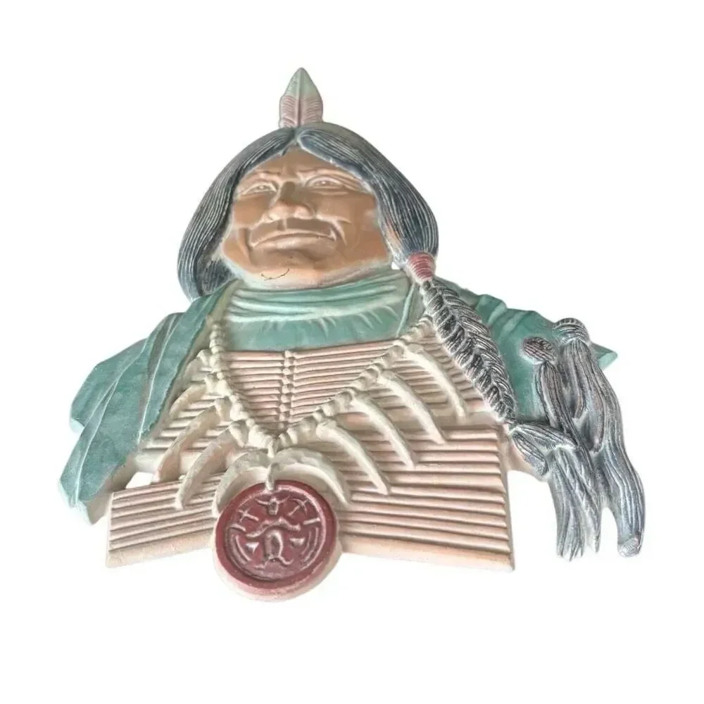 Sexton Metalcraft Vintage 1970 Native American Wall Hanging USA